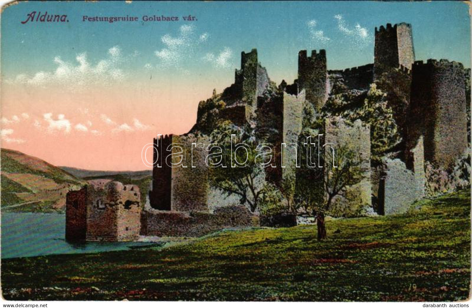 T2/T3 1913 Galambóc, Golubac; Alduna, Várrom / Fortress, Castle Ruins (EM) - Ohne Zuordnung