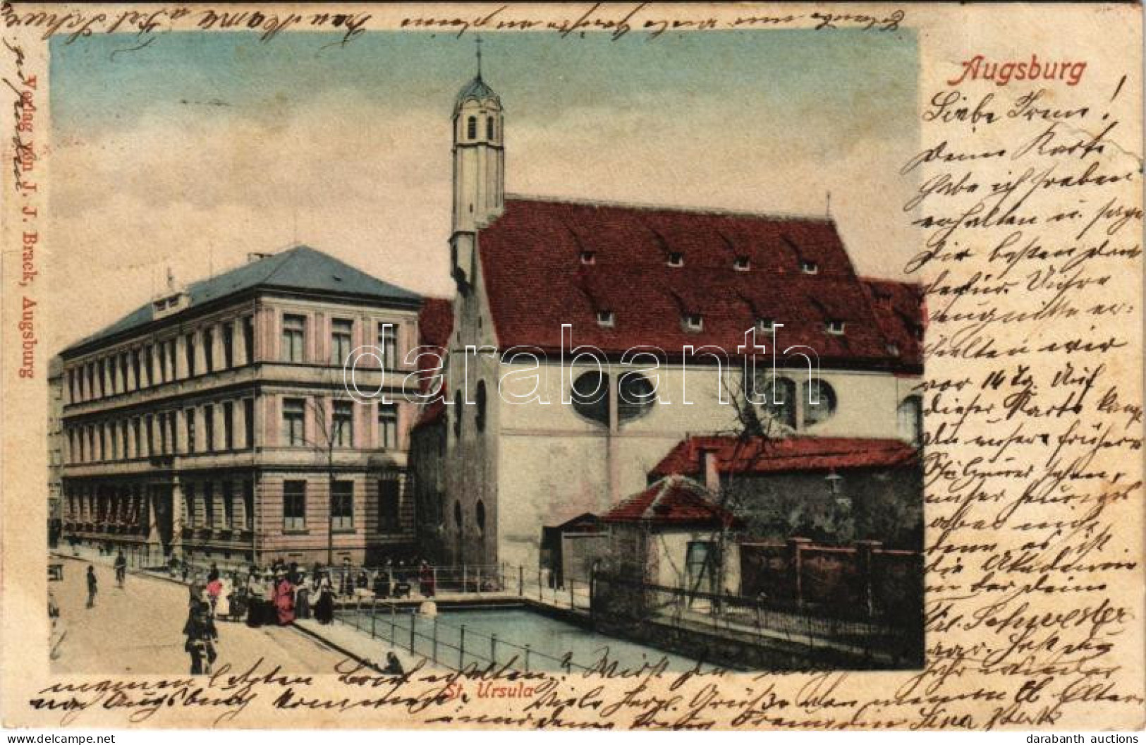 T3 1906 Augsburg, St. Ursula / Church (EB) - Zonder Classificatie
