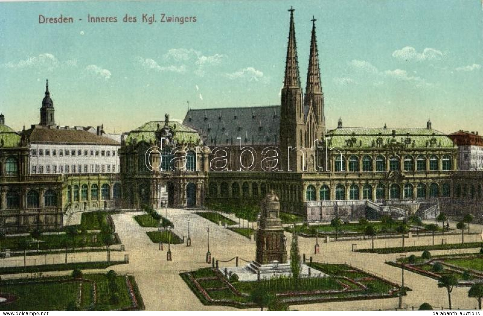 ** T1 Dresden, Inneres De Kgl. Zwingers / Garden, Church - Ohne Zuordnung