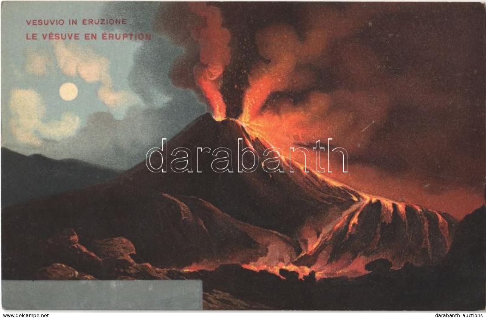 ** T2/T3 Napoli, Naples; Vesuvio In Eruzione / Mount Vesuvius In Eruption, Raphael Tuck Et Fils Série 200. Litho (fa) - Non Classés