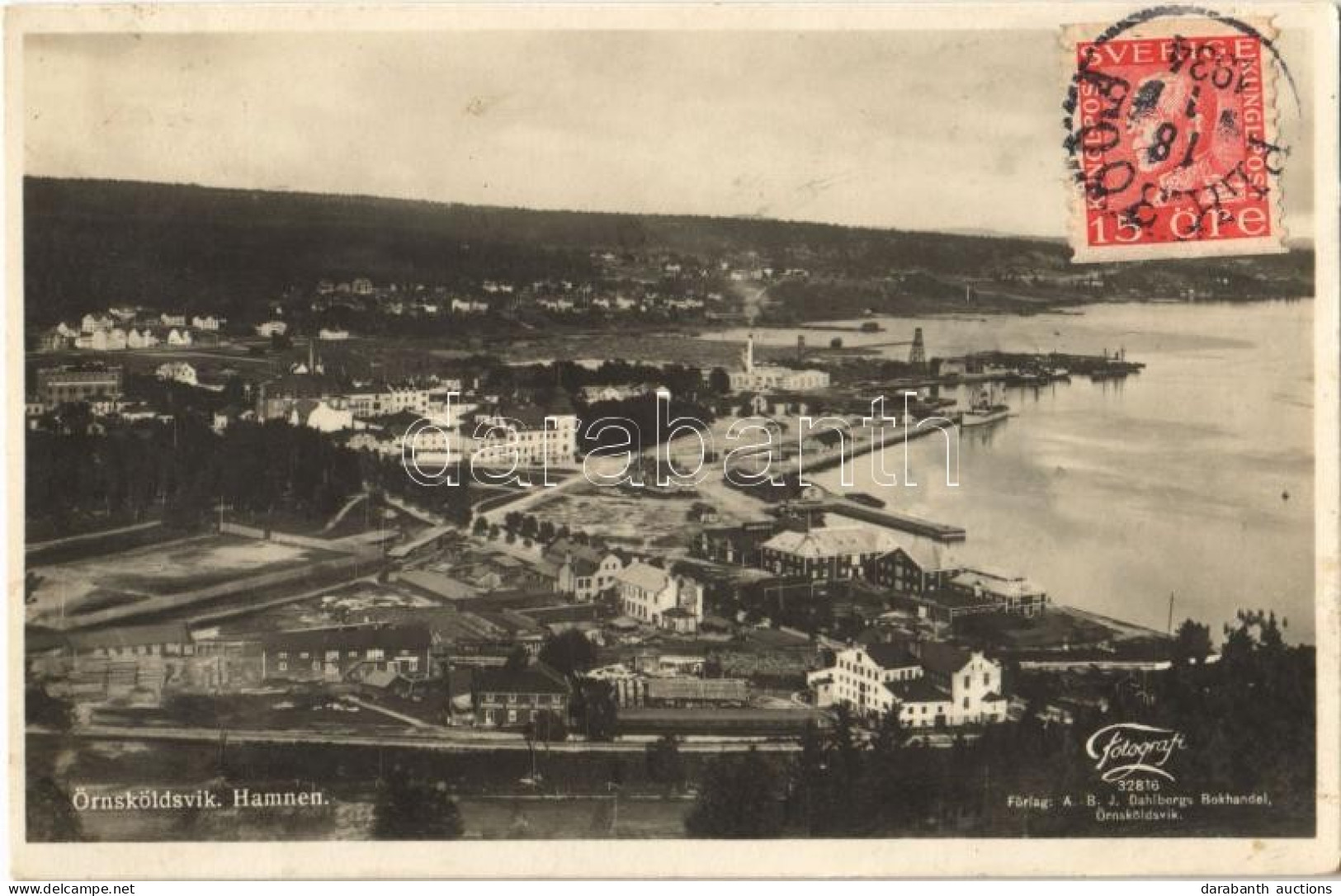 T2 1934 Örnsköldsvik, Hamnen / General View, Harbour. TCV Card - Non Classés