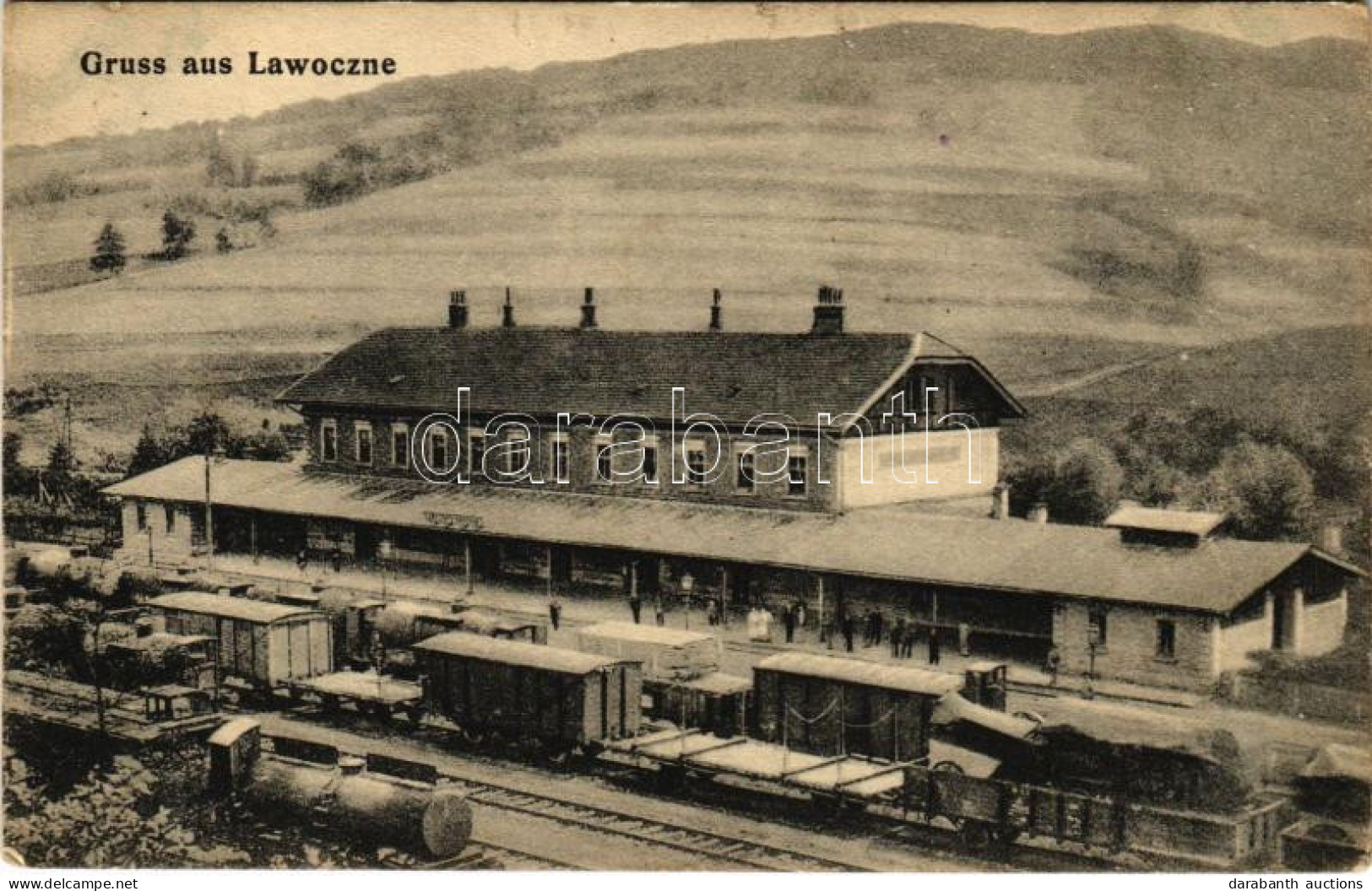 * T2/T3 Lavochne, Lawotschne, Lavocsne, Lawoczne; Railway Station, Train (Rb) - Non Classés