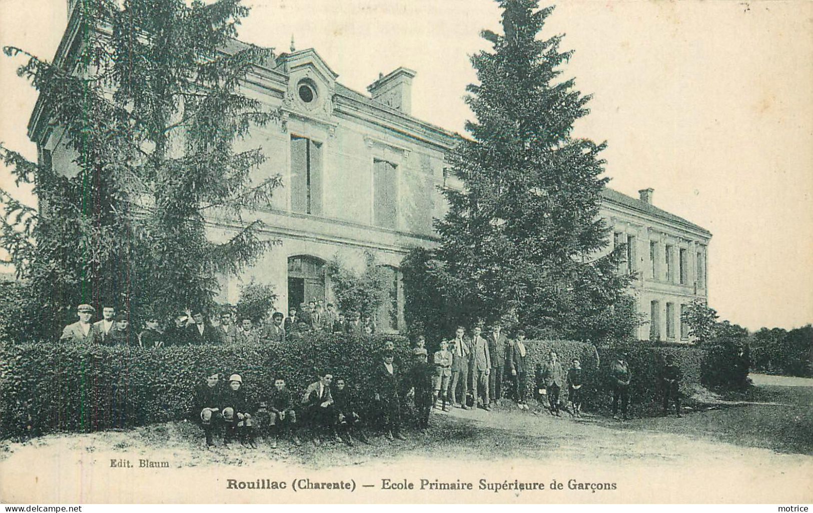 ROUILLAC - école Primaire Supérieure De Garçons. - Rouillac