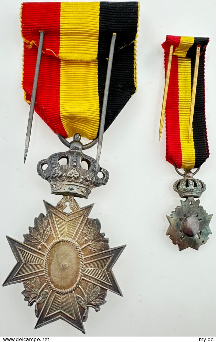 Médaille Décoration Civile. Médaille Et Médaille Réduction. Union Professionnelle. 2ième Classe. Avec écrin. - Professionnels / De Société