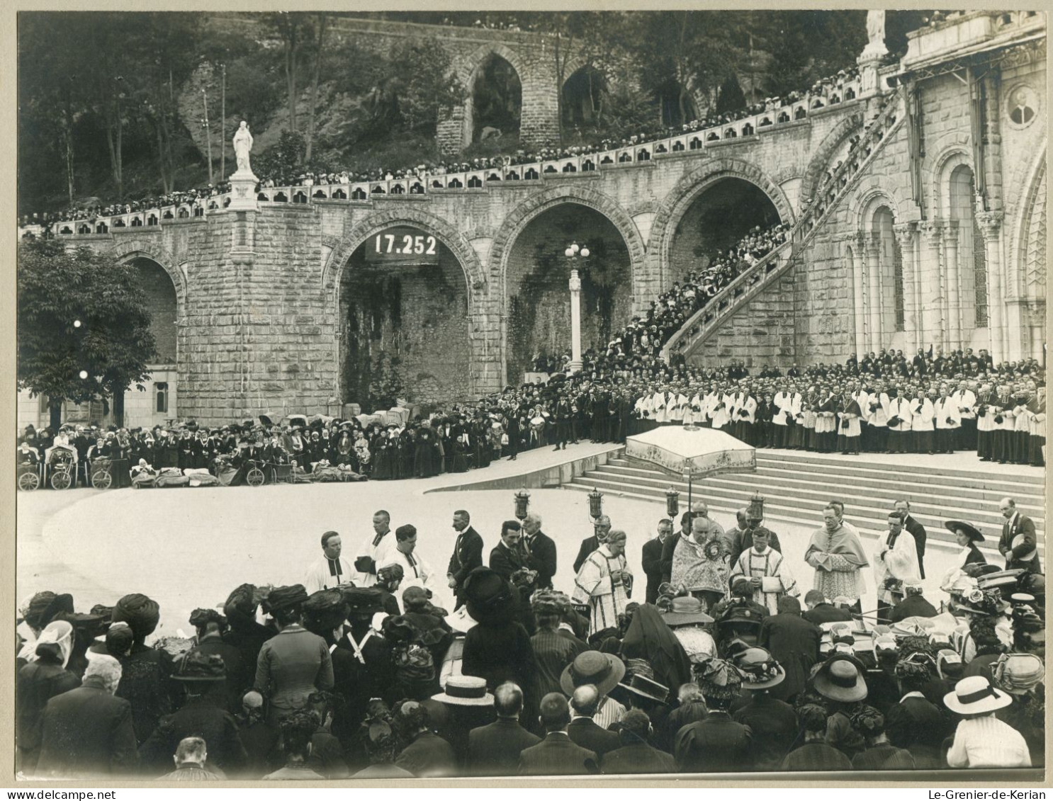 Lourdes -Bénédiction Du T.S. Sacrement Pèlerinages St-Flour, Rennes, Mende, Anvers - 14 Juin 1911 - Photo Cazenave - Lieux Saints