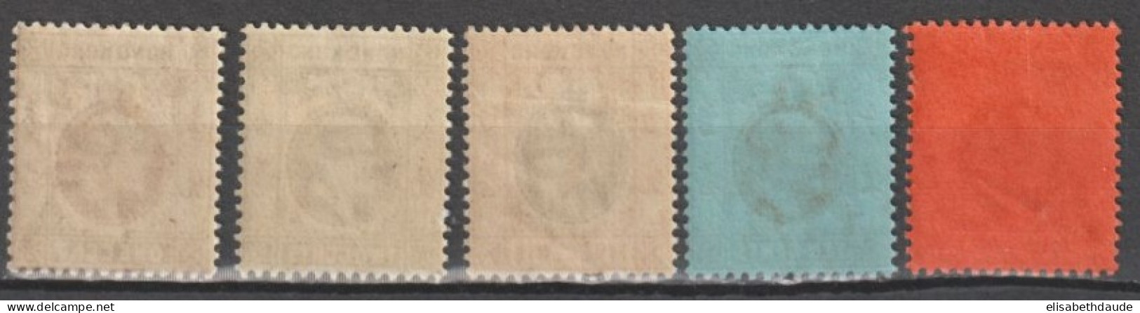 HONG KONG (CHINA) - 1903/4 - YVERT N°62/63+65+67 FILIGRANE CA + YVERT N°78 (FIL. CA MULTIPLE) ** MNH - COTE = 110+++ EUR - Nuovi