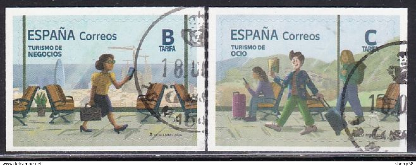 2024-ED. 5716 Y 5717 - Turismo. Turismo De Ocio Y De Negocios- USADO - Used Stamps