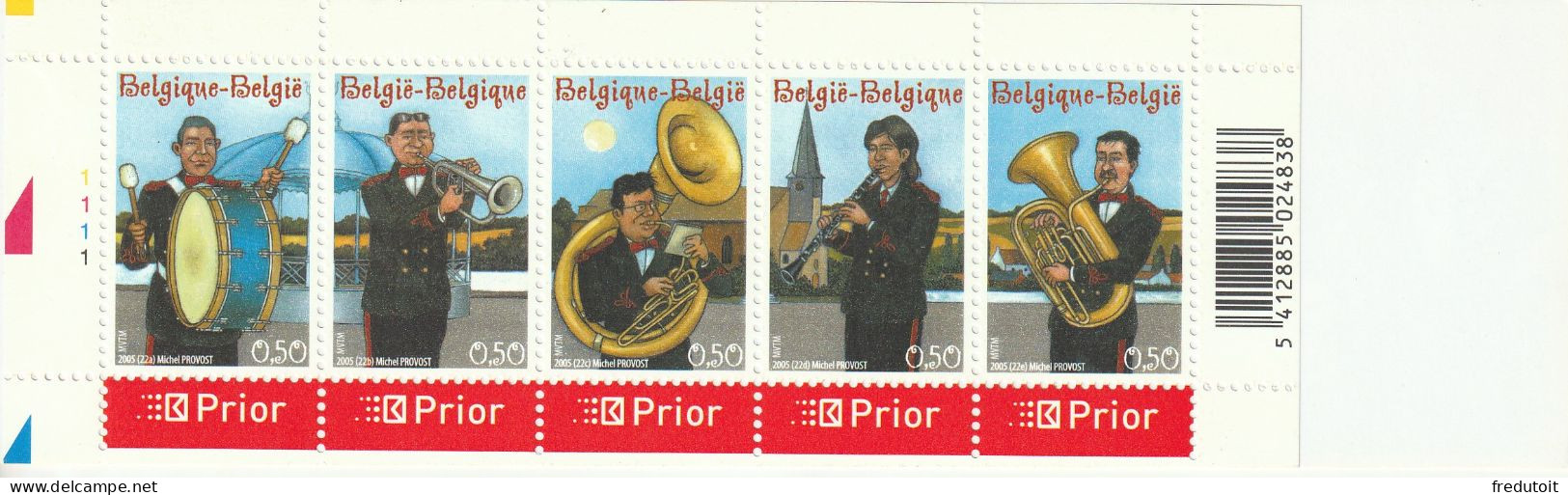 BELGIQUE - CARNET N°C3444 ** (2005) Musique - 1953-2006 Moderne [B]