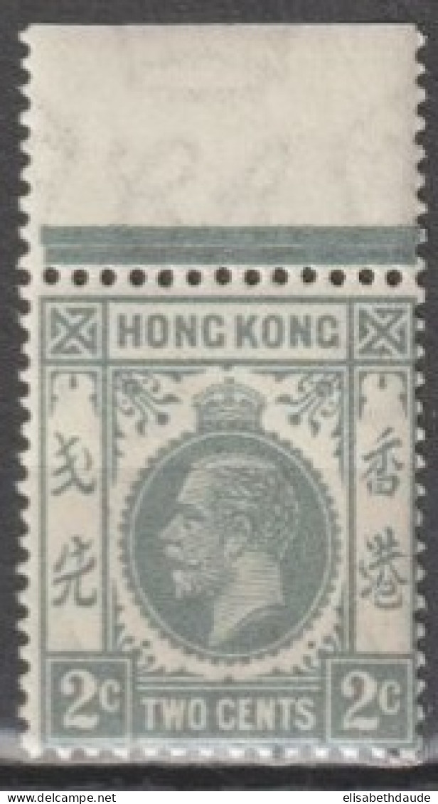 HONG KONG (CHINA) - 1937 - YVERT N°136 ** MNH  BORD DE FEUILLE  - COTE = 25++ EUR - Unused Stamps