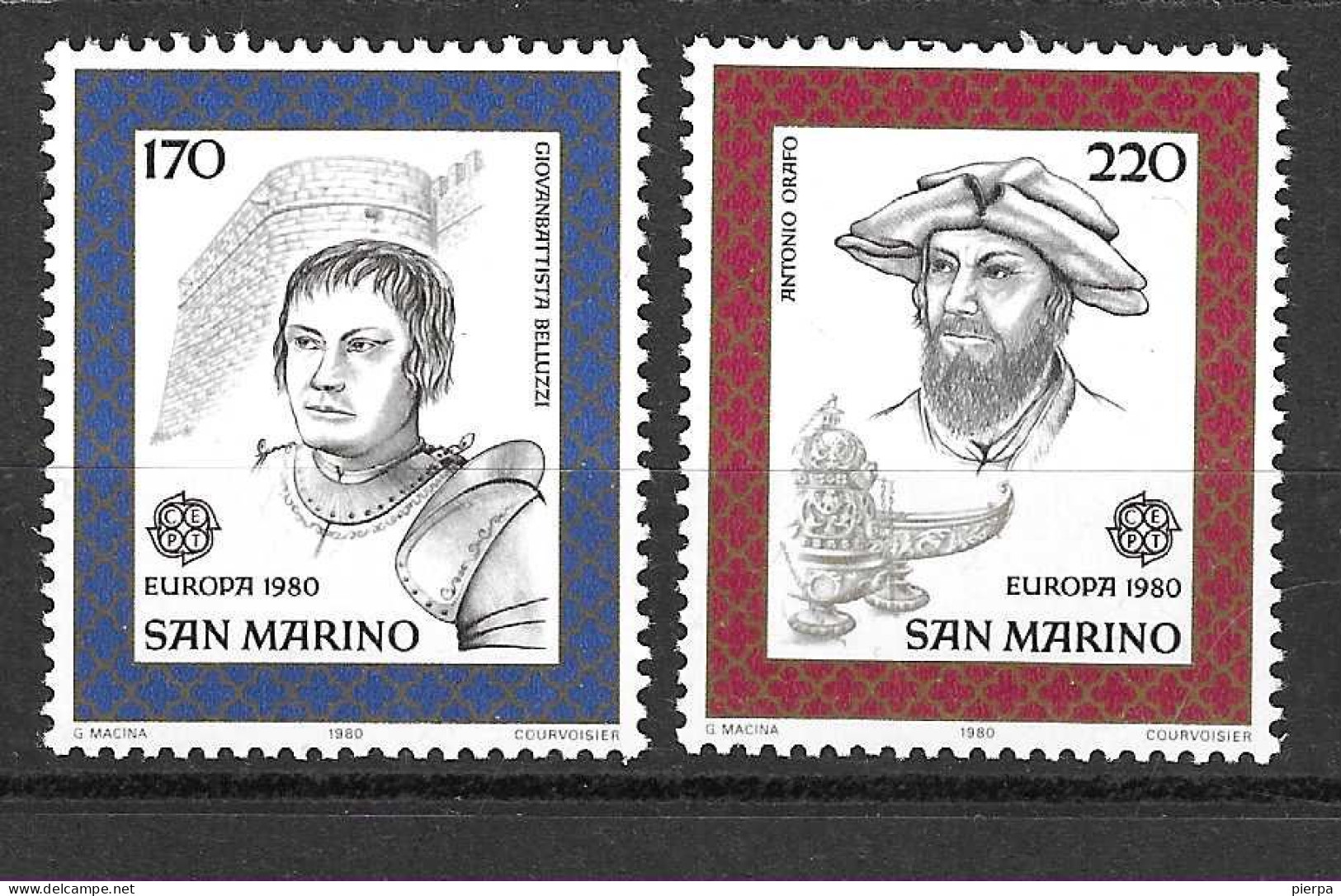 SAN MARINO - 1980 - EUROPA - SERIE 2 VALORI -  NUOVA MNH** ( YVERT 1011\2 - MICHEL 1212\3 - SS 1054\5) - Nuovi