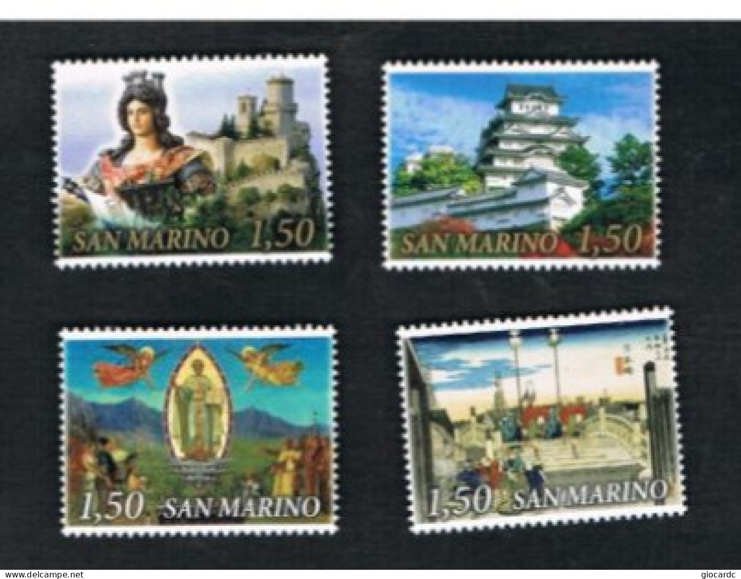 SAN MARINO - UN 2281.2284  - 2010 EMISSIONE CONGIUNTA SAN MARINO-GIAPPONE (COMPLET SET OF 4 STAMPS, BY BF) - MINT** - Neufs