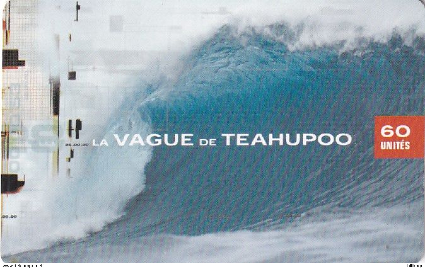 FRENCH POLYNESIA(chip) - La Vague De Teahupoo, Tirage 30000, 05/01, Used - Polynésie Française