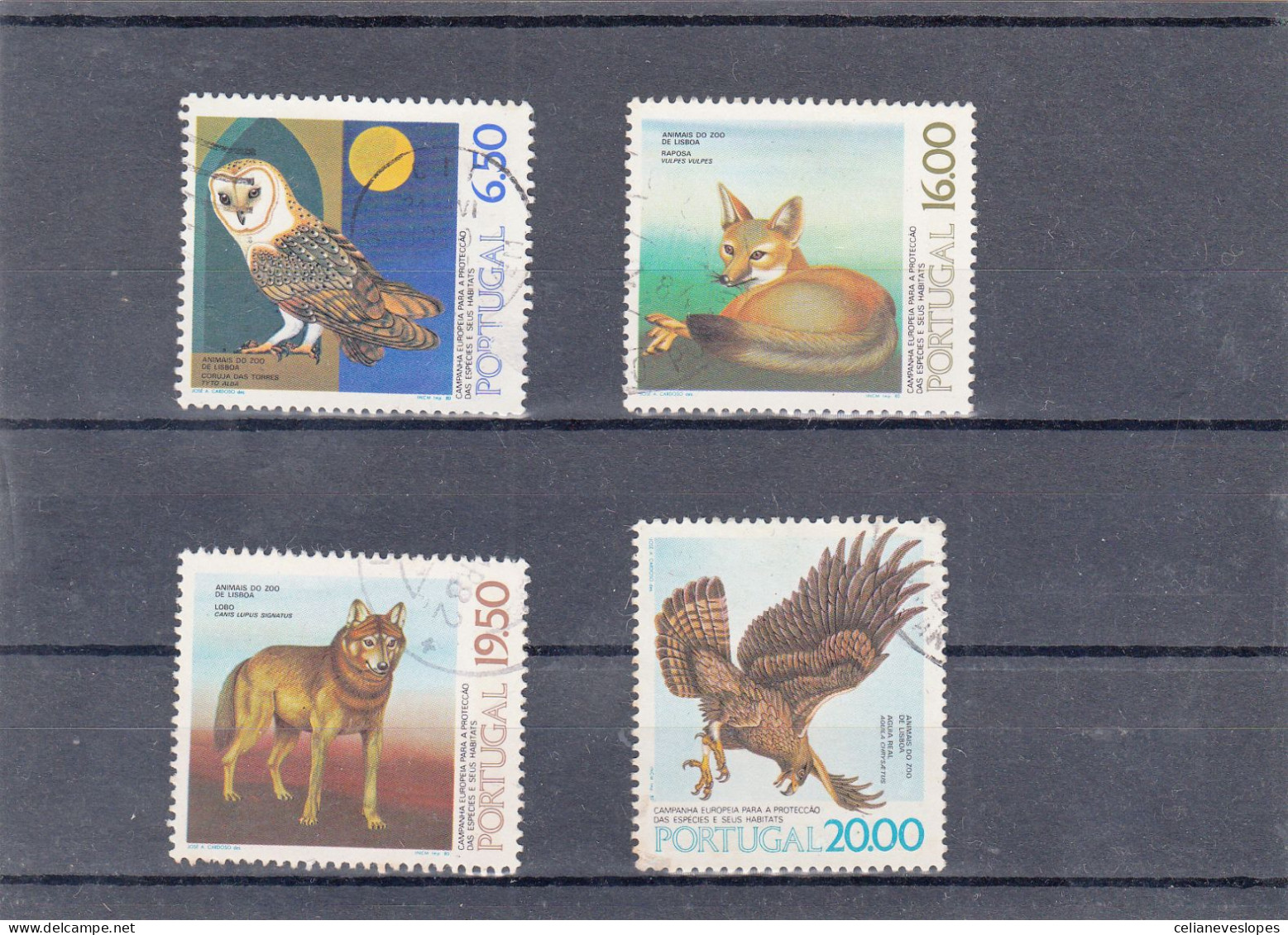 Portugal, Animais Do Zoo De Lisboa, 1979, Mundifil Nº 1466 A 1469 Used - Usado