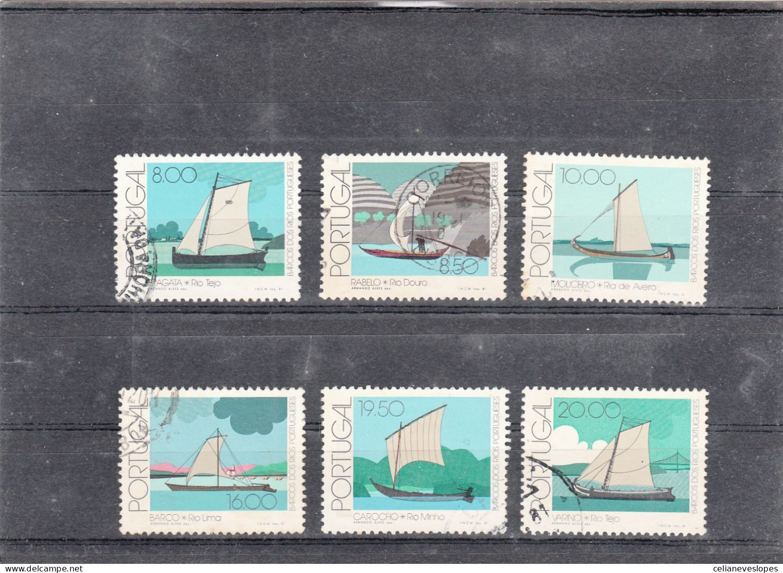 Portugal, Barcos Dos Rios Portugueses, 1980, Mundifil Nº 1504 A 1509 Used - Used Stamps