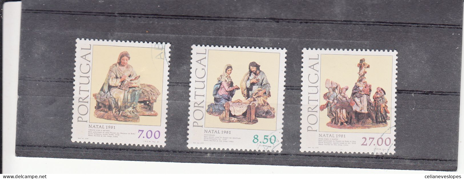 Portugal, Natal, 1981, Mundifil Nº 1550 A 1552 Used - Oblitérés