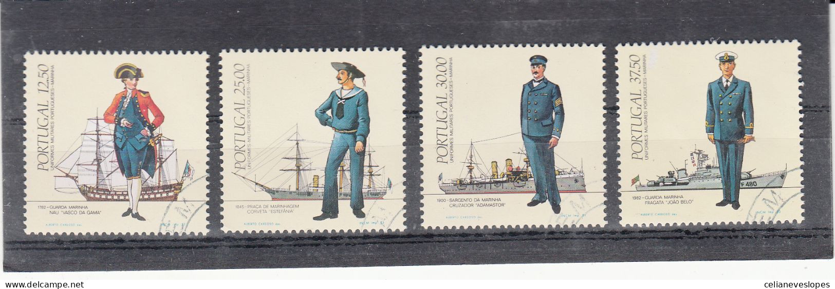 Portugal, Uniformes Da Marinha, 1983, Mundifil Nº 1603 A 1606 Used - Used Stamps