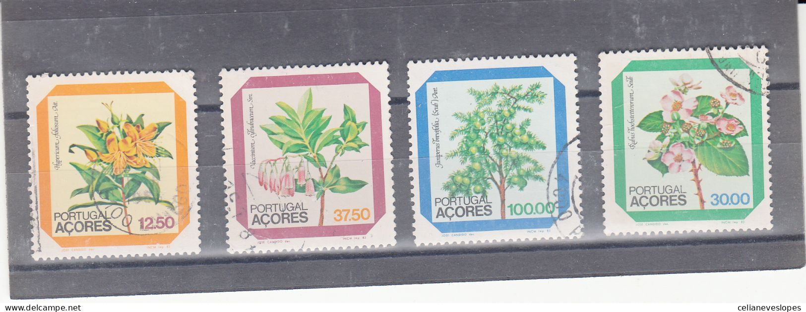 Portugal, Flores Regionais Dos Açores, 1983, Mundifil Nº 1620 A 1623 Used - Used Stamps