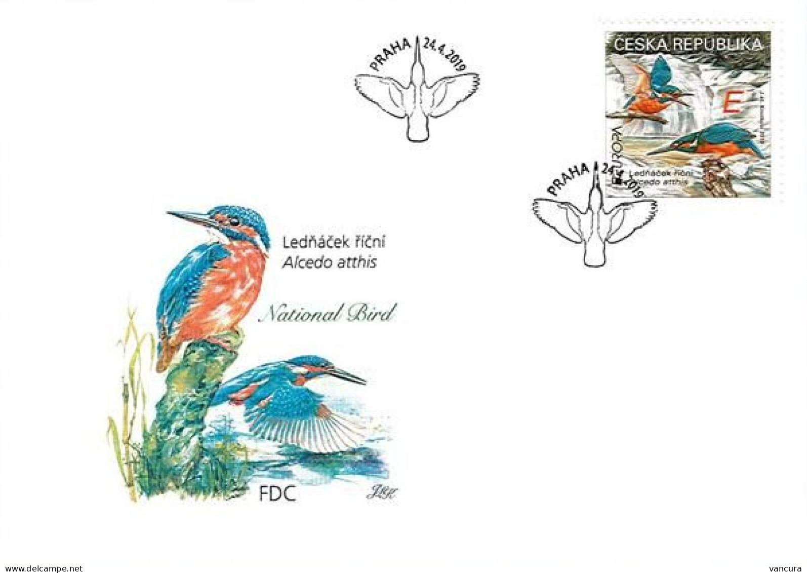 FDC 1026 Czech Republic EUROPA Kingfisher 2019 - FDC