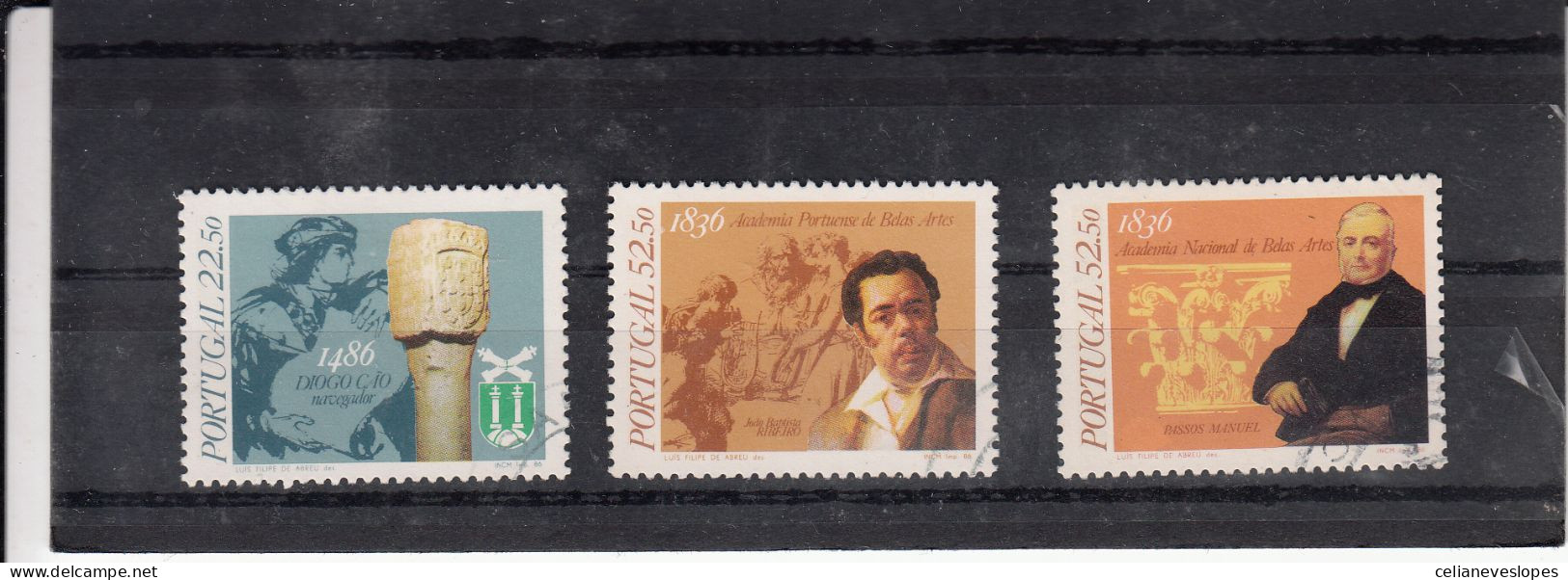 Portugal, Datas Da História De Portugal, 1986, Mundifil Nº 1768 A 1770 Used - Usado