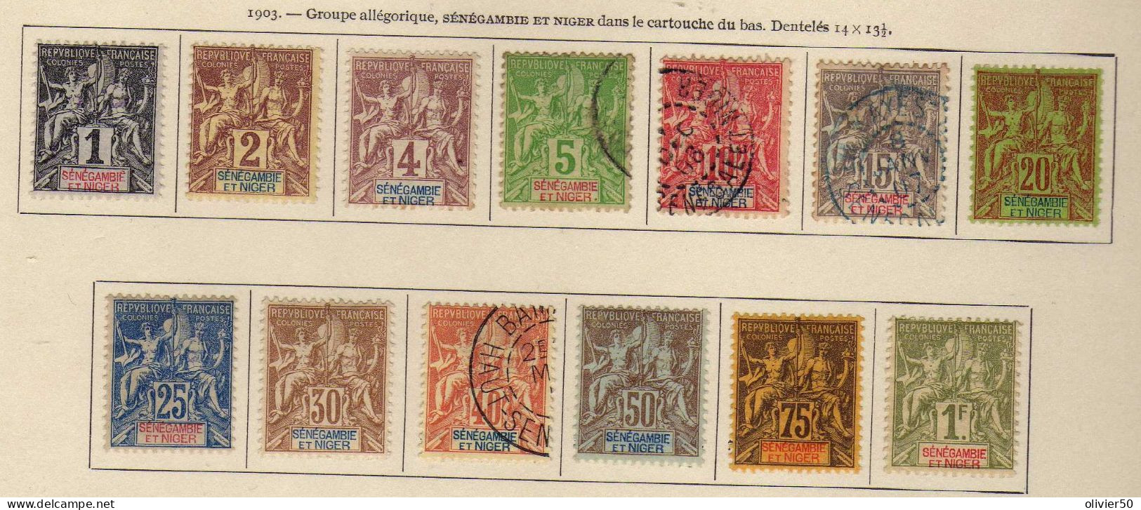 Senegambie Et Niger - 1903 - Type Groupe - Neufs* Et Obliteres - Neufs