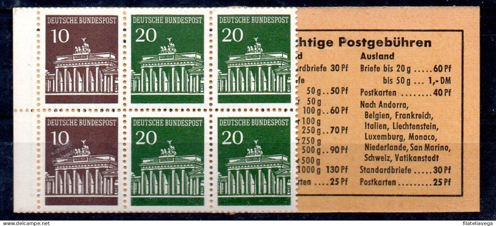 Carnet De Alemania N ºMichel 13e ** - 1951-1970