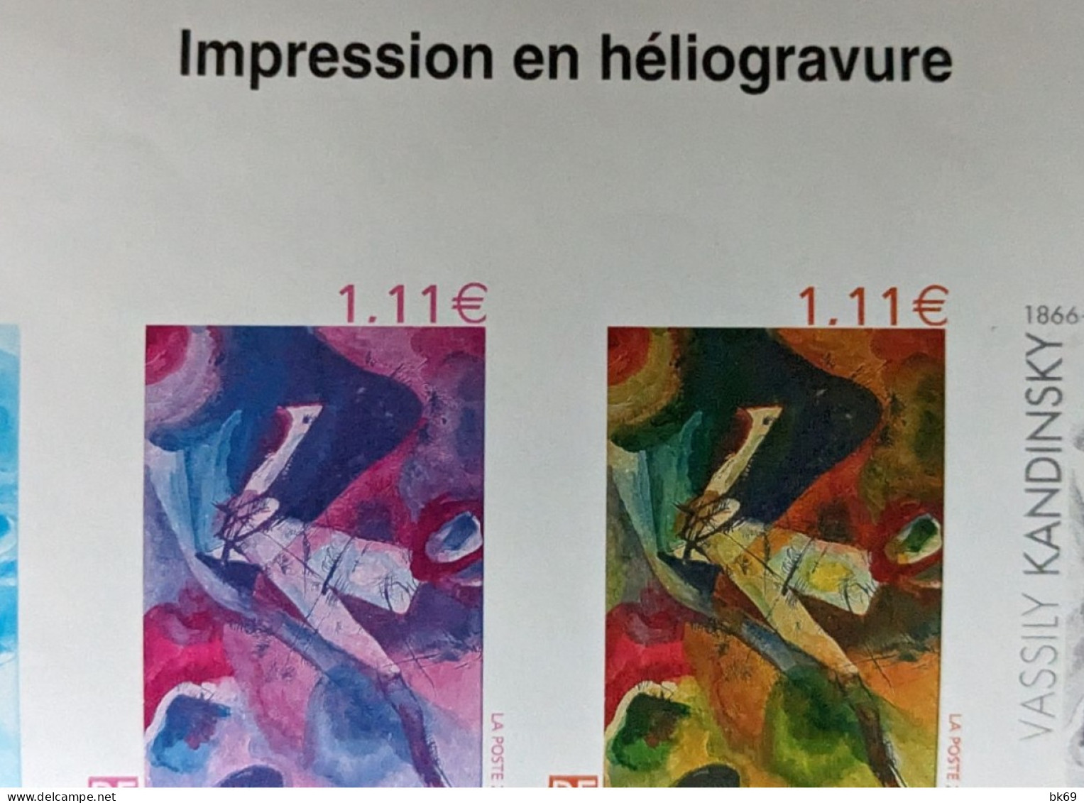 3585** Bande Kandinsky Impression En Héliogravure - Unused Stamps