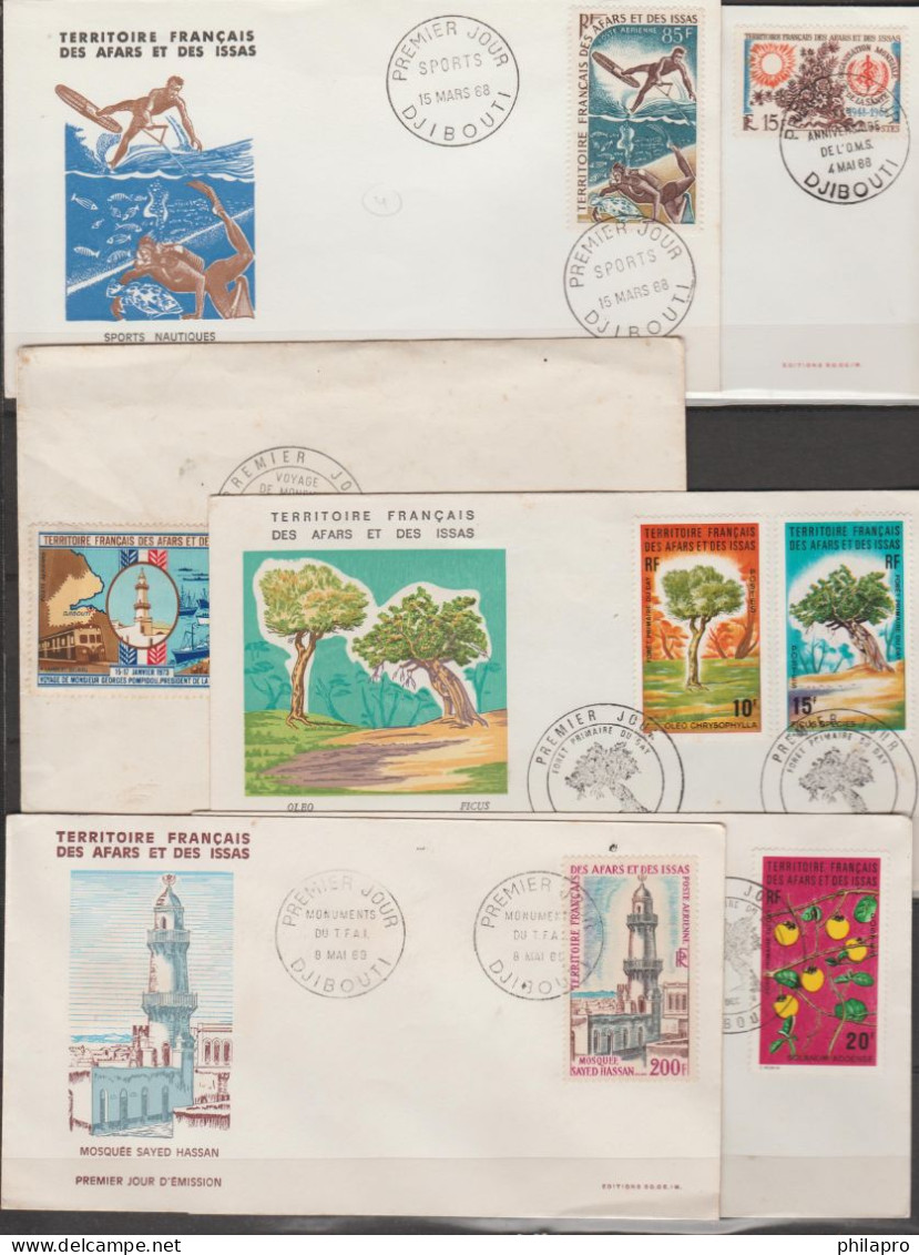 AFARS & ISSAS  Used Collection + 6 FDC See 4 Scans      Réf T 378 - Otros & Sin Clasificación