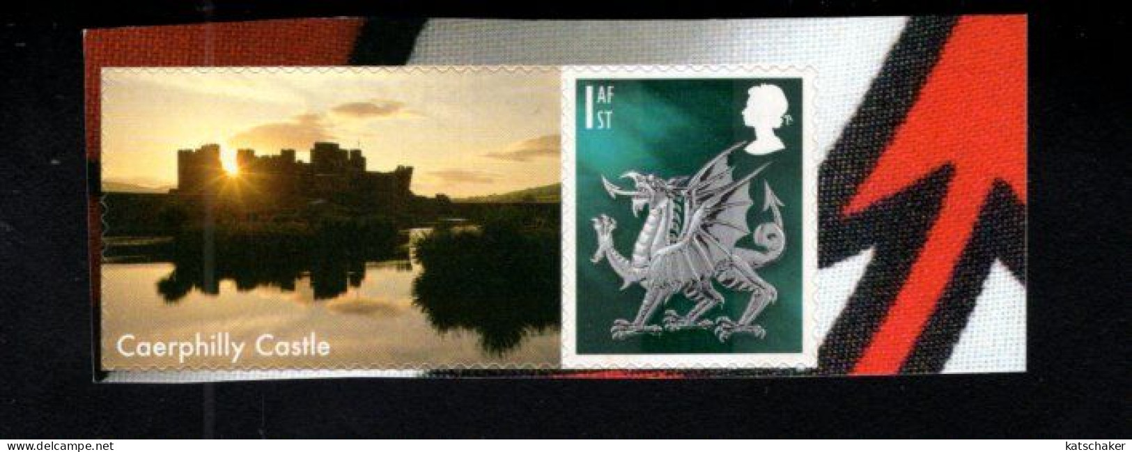 1956072600 2003  SCOTT 21  (XX) POSTFRIS MINT NEVER HINGED   - DRAGON + LABEL  : CAERPHILLY CASTLE - Pays De Galles