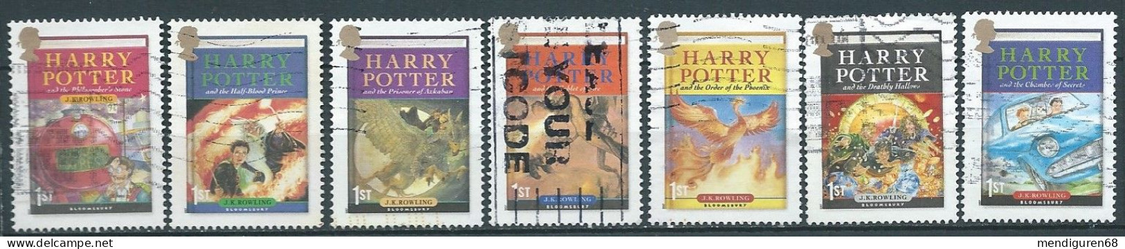 GROSSBRITANNIEN GRANDE BRETAGNE GB 2007 HARRY POTTER SET 7V USED SG 2750-56 SC 2479-85A MI 2535-41 YT 2904-2910 - Used Stamps