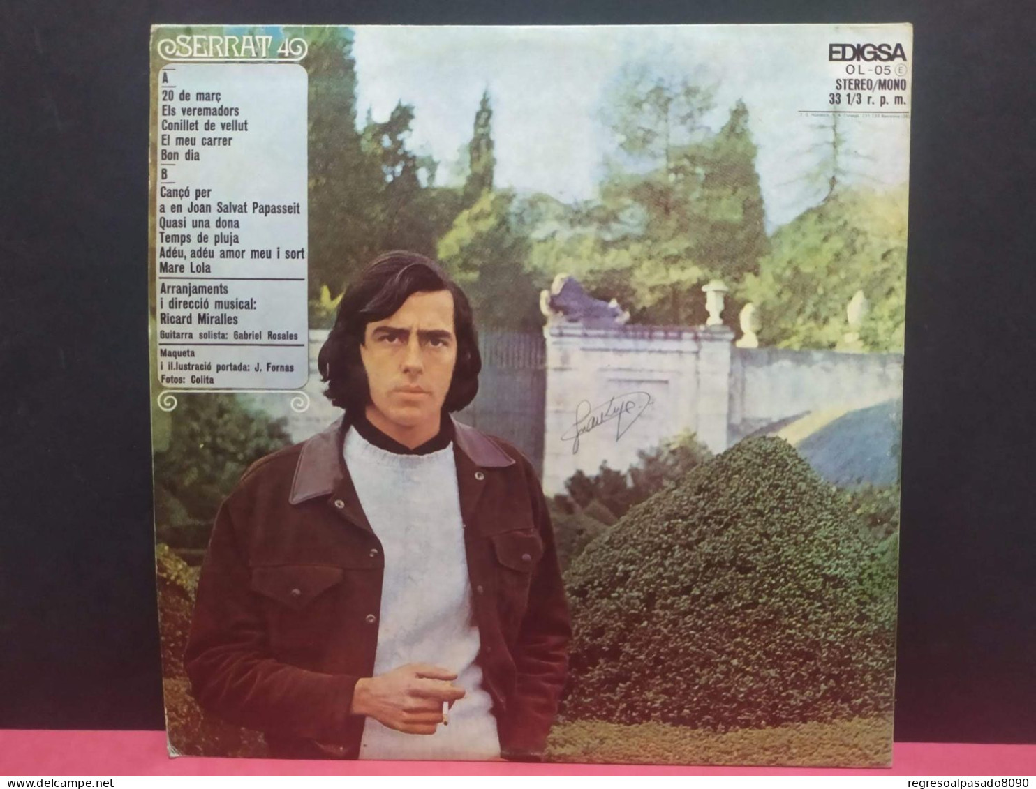 Disco Lp Vinilo Del Cantautor Joan Manuel Serrat 4 Edigsa Emi Odeon 1970 - Unclassified