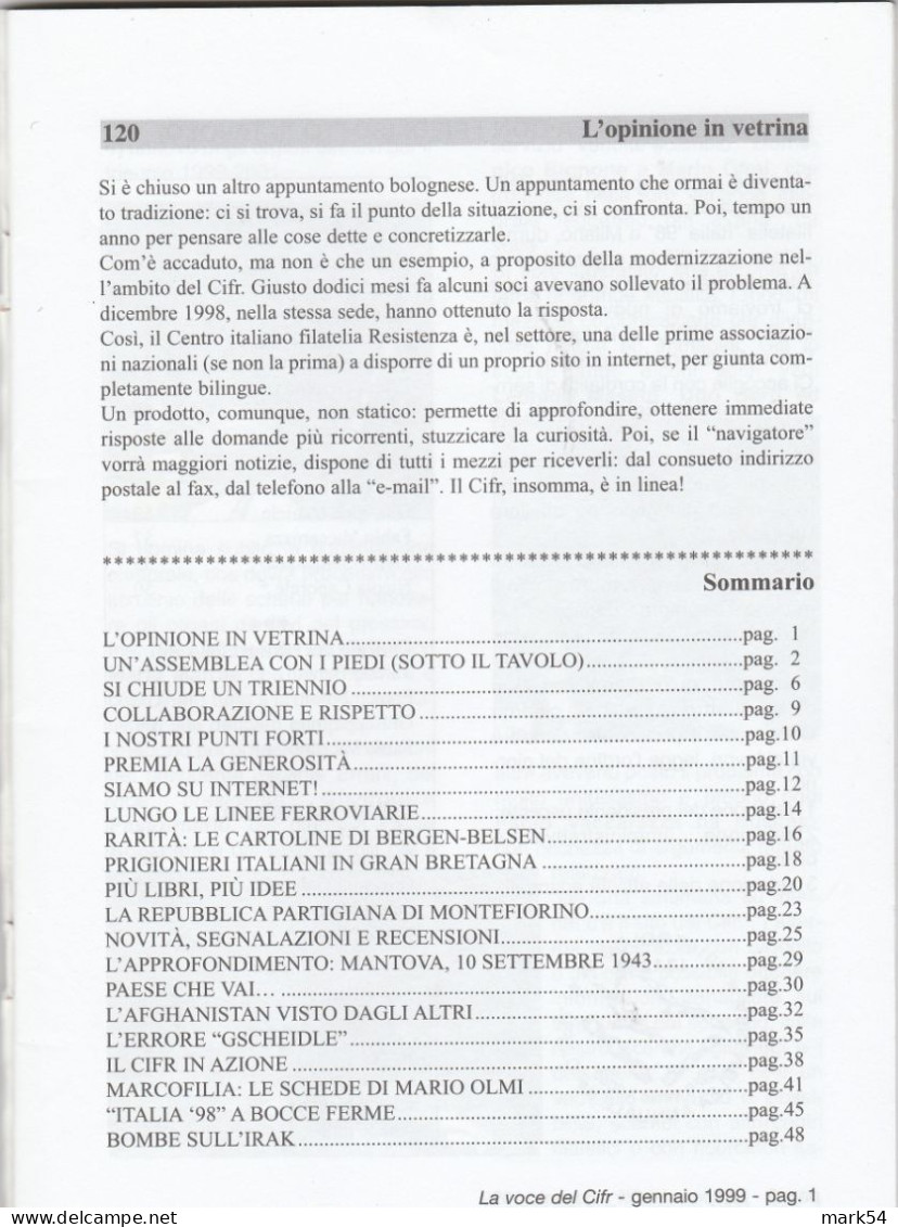 22. La Voce Del CIFR Vari Numeri: 16-17-18-19 - Italien (àpd. 1941)