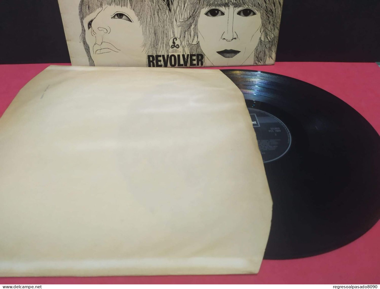 Antiguo Disco De Vinilo Lp The Beatles Revolver Parlaphone Emi Gt Britain 1966 - Disco, Pop