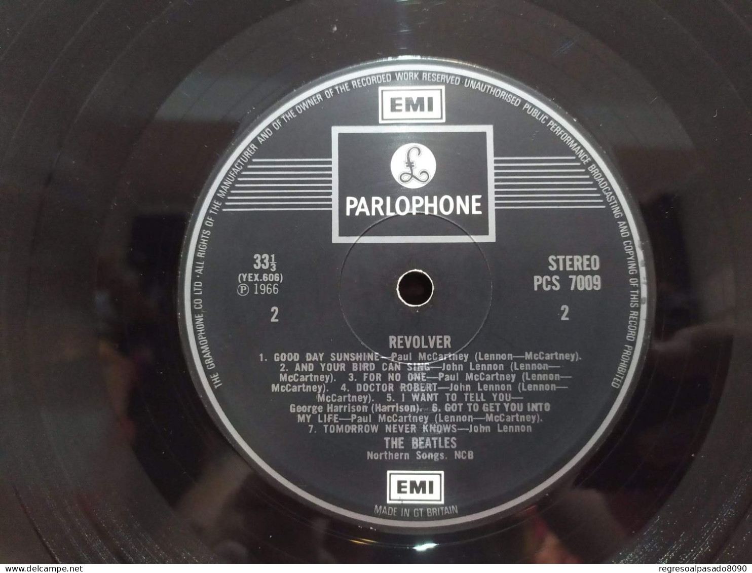 Antiguo Disco De Vinilo Lp The Beatles Revolver Parlaphone Emi Gt Britain 1966 - Disco, Pop