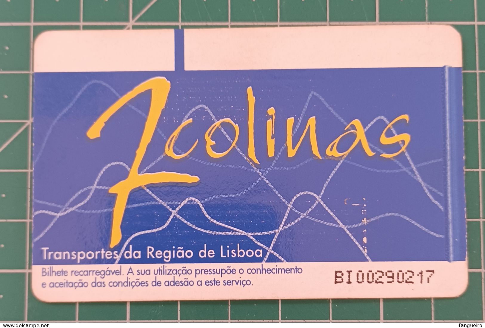 PORTUGAL BUS TICKET 7 COLINAS RUA DE BELEM - Europa