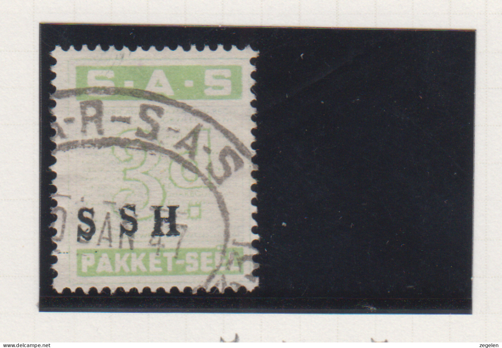 Zuid-Afrika Spoorwegzegel(railway Parcel Stamps) Cat.H.S. Hagen/Naylor : SAR-SAS 7.3 Station SSH Stutterheim - Sonstige & Ohne Zuordnung