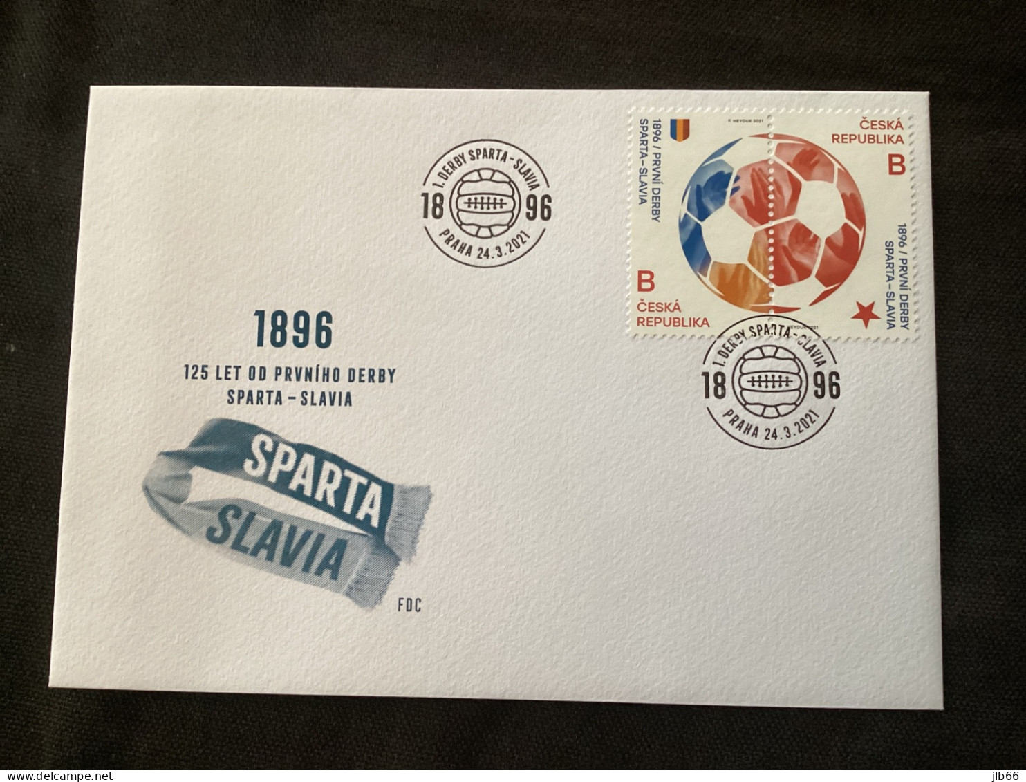 FDC CZ 2021 Football 125 Ans Du Premier Derby Entre Le Sparta Et Le Slavic De Prague - FDC