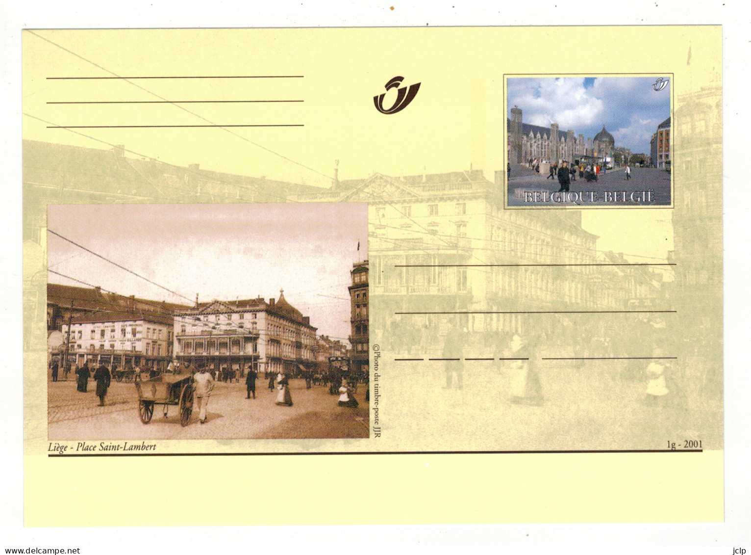 2001 - Liège - Place Saint-Lambert. - Souvenir Cards - Joint Issues [HK]