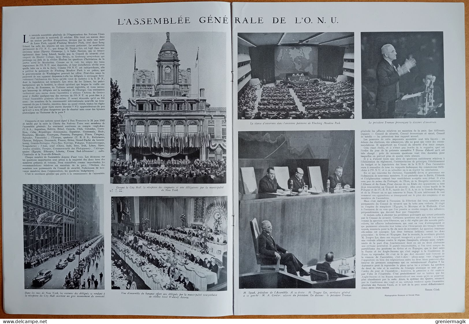 France Illustration N°58 09/11/1946 La Campagne électorale à Paris/Tunisie/Assemblée Générale De L'ONU/De Soubiran - Allgemeine Literatur