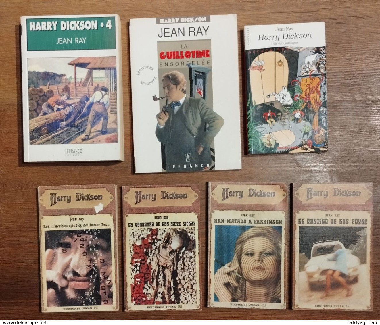 Lot Harry Dickson - Jean Ray - Auteurs Belges