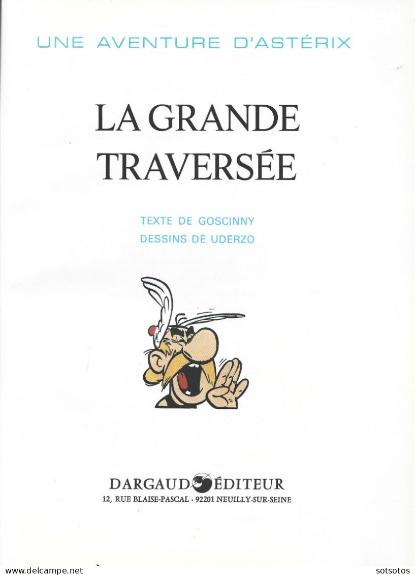 ASTERIX  La Grande Traversée - Album édition De 1975 Excellente Condition - Astérix