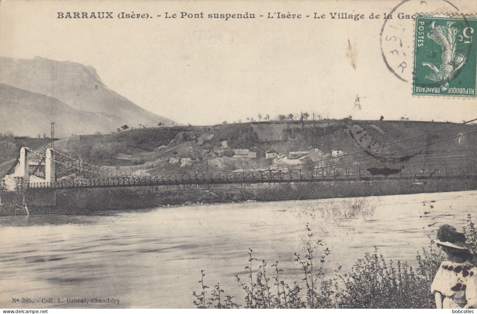 BARRAUX (Isère): Le Pont Suspendu - L'Isère - Le Village De La Gache - Barraux