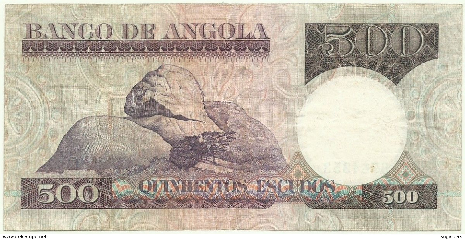 Angola - 500 Escudos - 10.6.1973 - Pick: 107 - Serie BG - Luiz De Camões - PORTUGAL - Angola