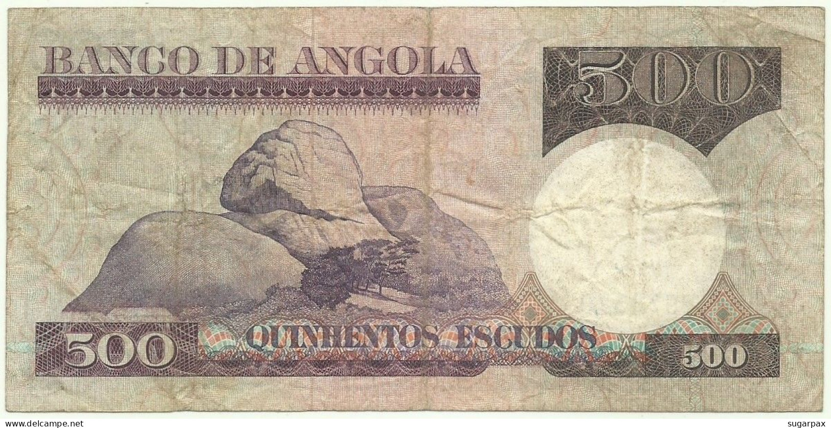 Angola - 500 Escudos - 10.6.1973 - Pick: 107 - Serie BG - Luiz De Camões - PORTUGAL - Angola