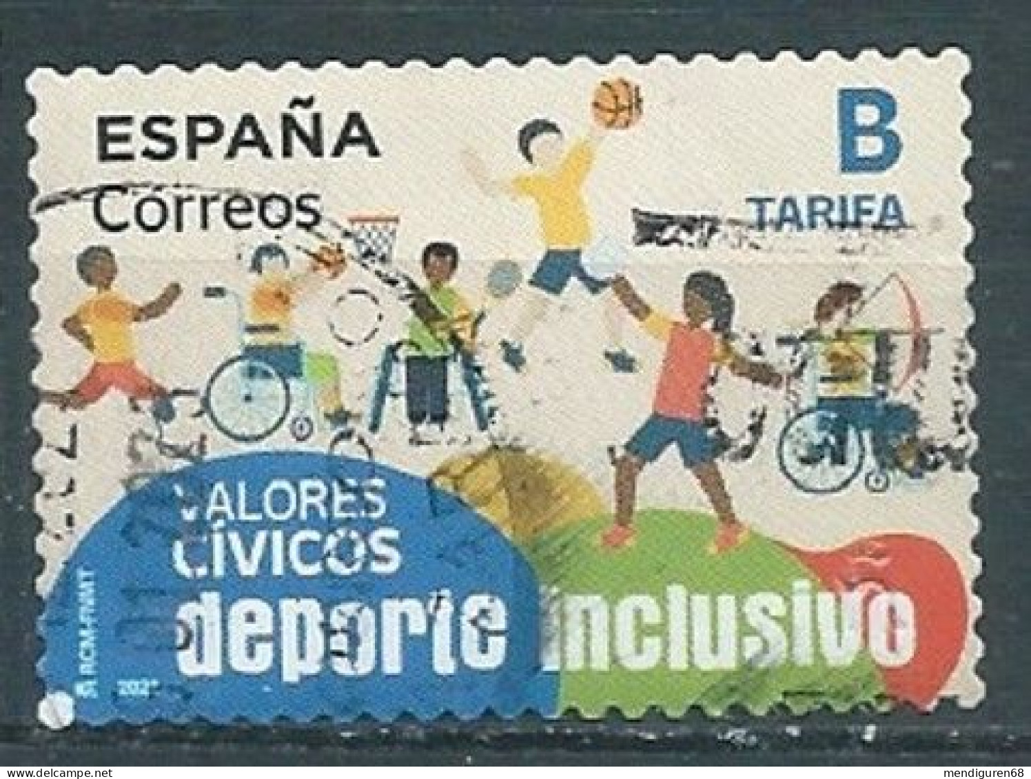 ESPAGNE SPANIEN SPAIN ESPAÑA 2021 INCLUSIVE SPORTS DEPORTE INCLUSIVO USED ED 5485 MI 5535 YT 5240 SC 4514 SG 5485 - Gebruikt