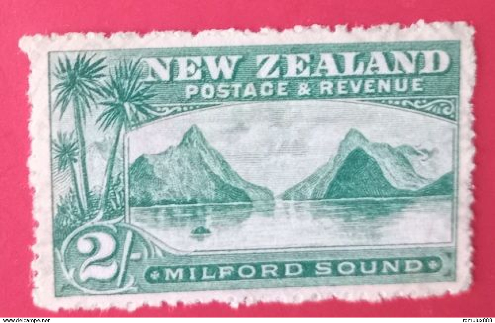 NEW ZEALAND SG35 1898 2/- MILFORD SOUND USED CAT VALUE - Nuovi