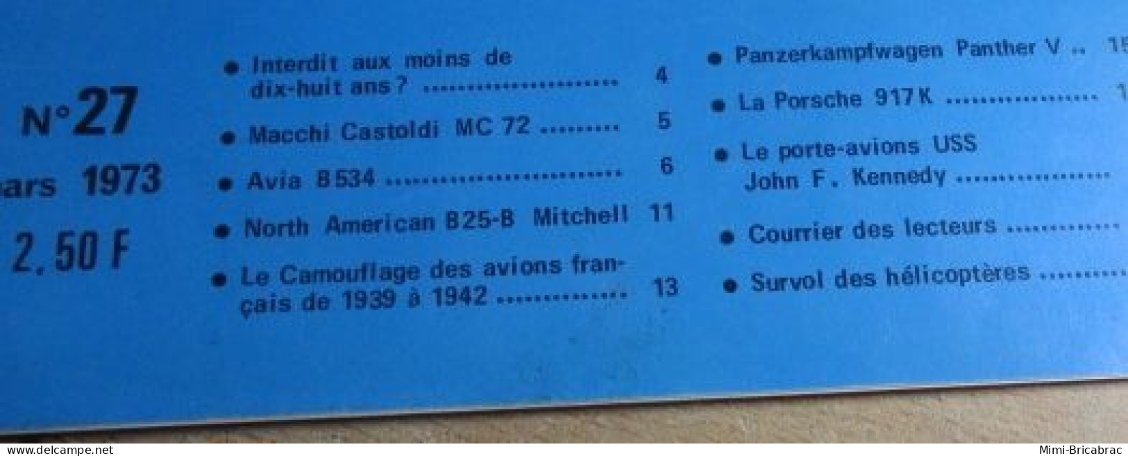 CAGI 1e Revue De Maquettisme Plastique Années 60/70 : MPM N°27 De 1973 Très Bon état ! Sommaire En Photo 2 Ou 3 - France