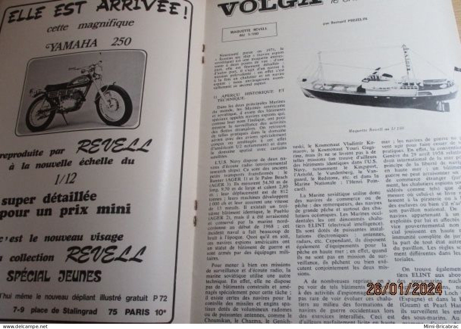 CAGI 1e Revue de maquettisme plastique années 60/70 : MPM n°18 de 1972 très bon état ! Sommaire en photo 2 ou 3