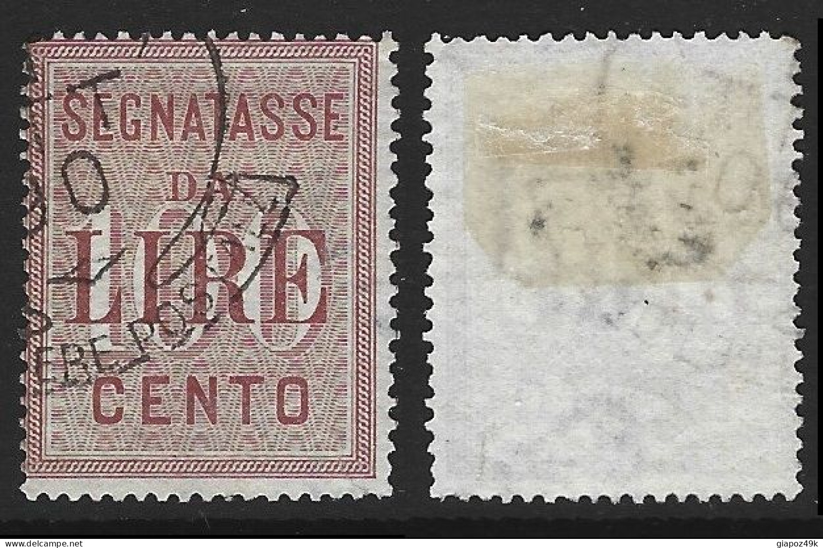 ● ITALIA REGNO 1884 ֎ N. 16 Usato ֎ Cat. 65 € ● SEGNATASSE ● Solo Al 10 % ● Lotto N. 478 ● - Postage Due