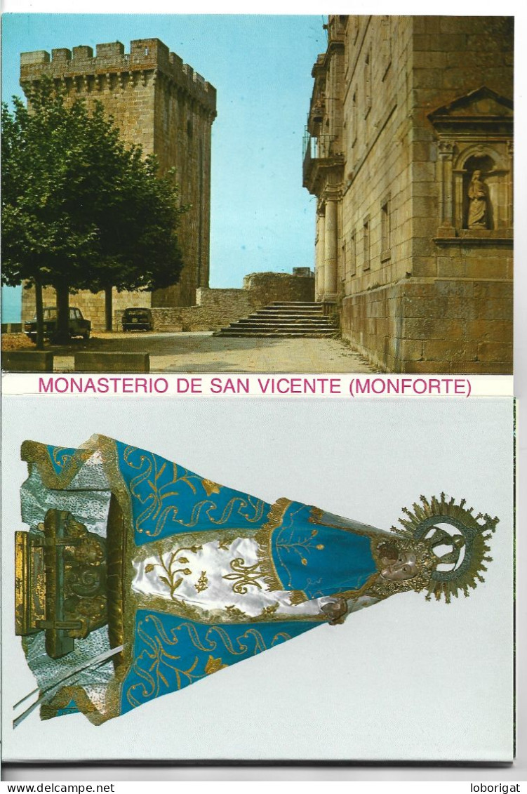 LIBRO / FLEXO DE POSTALES CON 10 VISTAS, SANTUARIO DE NTRA. SRA. DE MONTSERRAT.- MONFORTE DE LEMOS - LUGO.- ( ESPAÑA). - Lugo