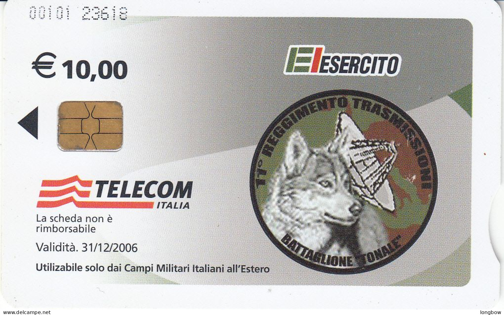 Italia Scheda Telefonica Chip Solo Per Basi Militari - Cod.101 - Special Uses